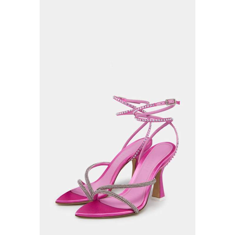 3 Juin PINK STONE EVENING SHOES