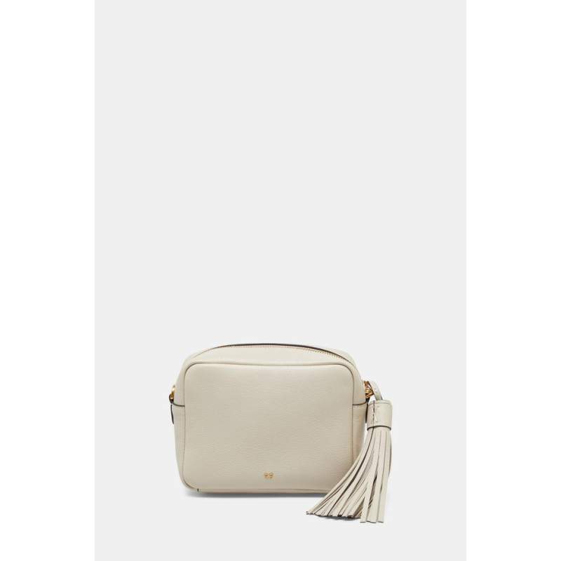 Anya Hindmarch ECRU KNITTED LEATHER BAG Anya Hindmarch ECRU KNITTED LEATHER BAG