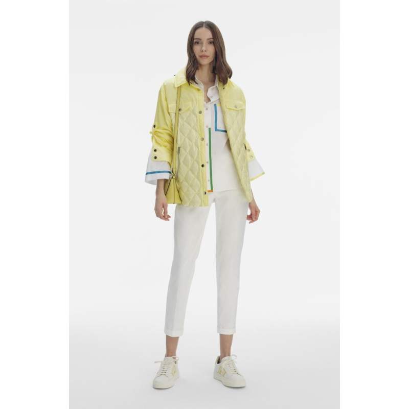 Vakko YELLOW QUILTED JACKET