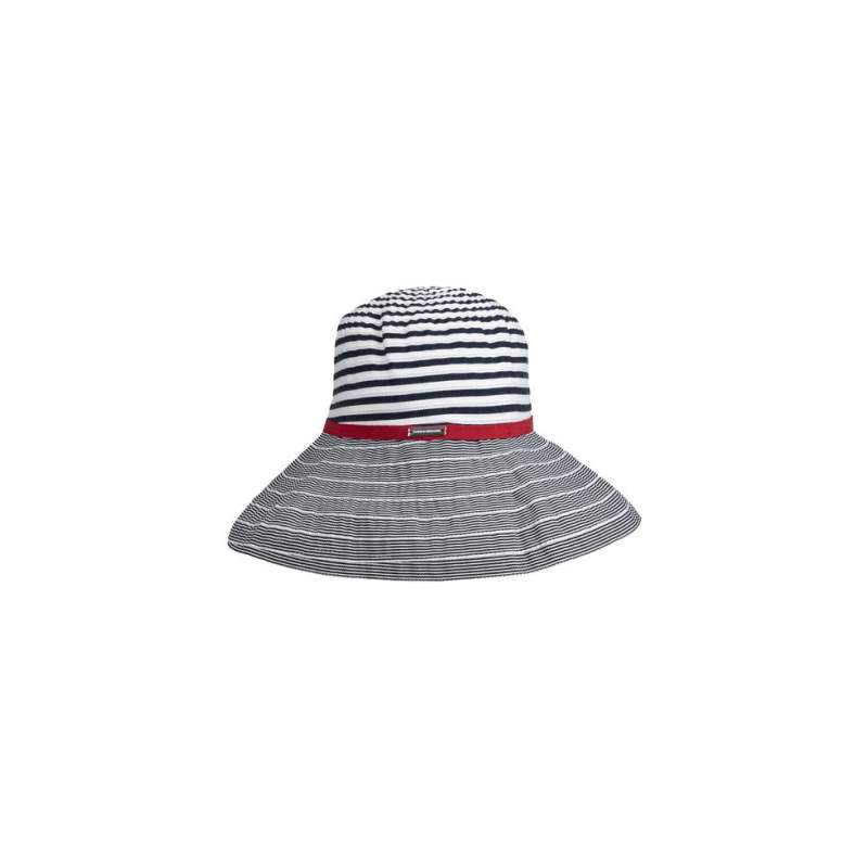 Vakko NAVY BLUE STRIPED HAT