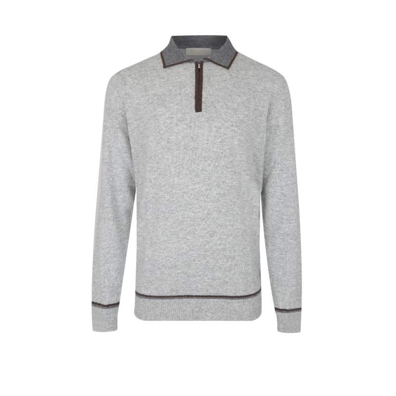 VAKKO GRAY KNITWEAR