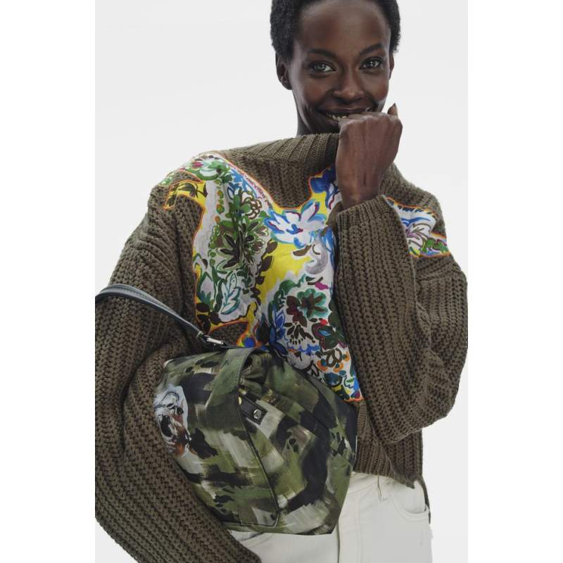 Antonio Marras KHAKI PRINTED KNIT