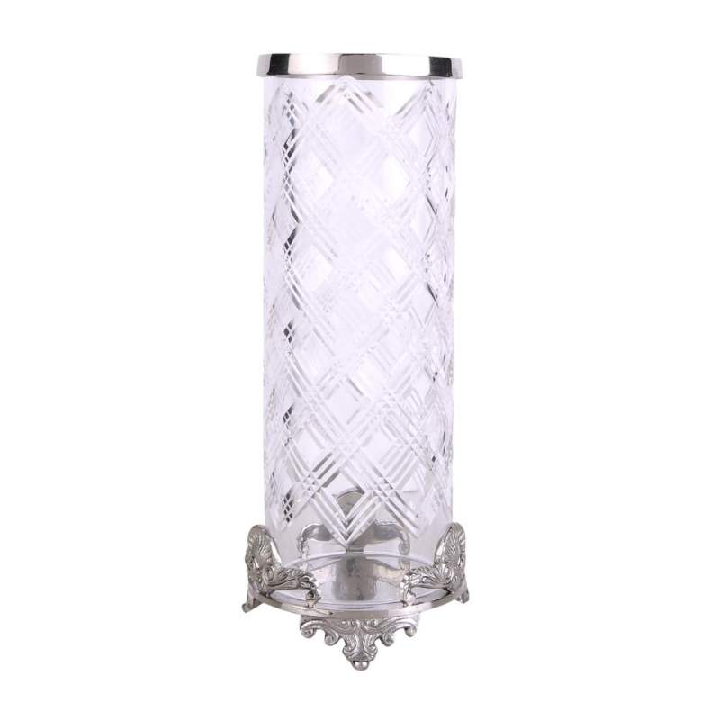 Vakko CRYSTAL CANDLE HOLDER - LARGE