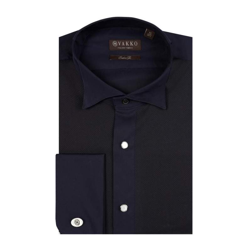 VAKKO TEXTURED HORSE COLLAR TUNK SHIRT