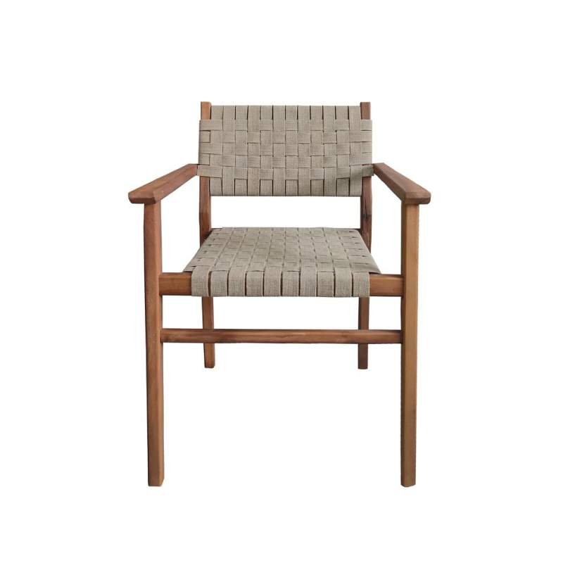 VAKKO WOOD - LINEN CHAIR