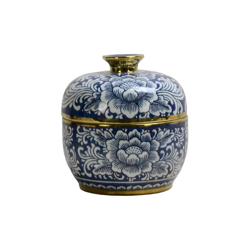 VAKKO BLEU BLANC VASE