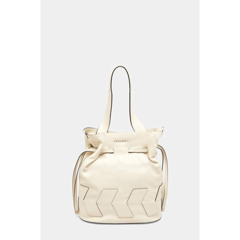 Orciani ECRU LEATHER BAG