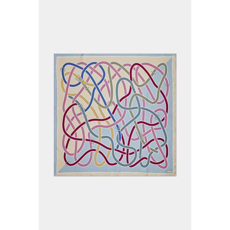 Vakko BELT PATTERNED SILK SCARF