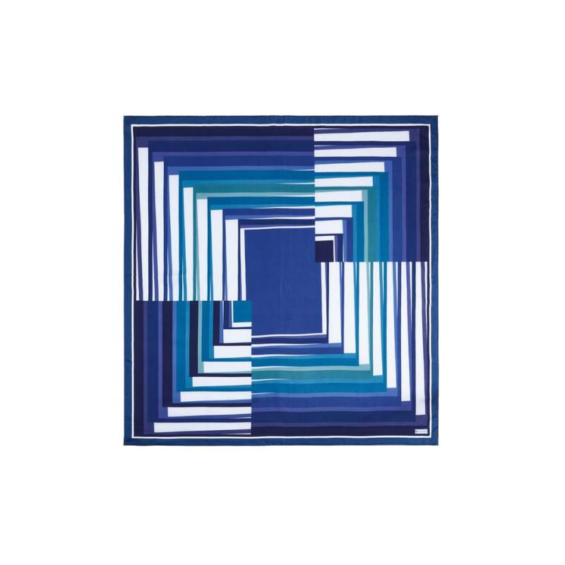 VAKKO GEOMETRIC PATTERNED SILK SCARF VAKKO GEOMETRIC PATTERNED SILK SCARF