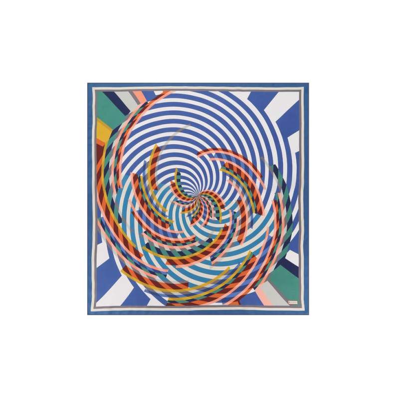 VAKKO GEOMETRIC PATTERNED SILK SCARF VAKKO GEOMETRIC PATTERNED SILK SCARF