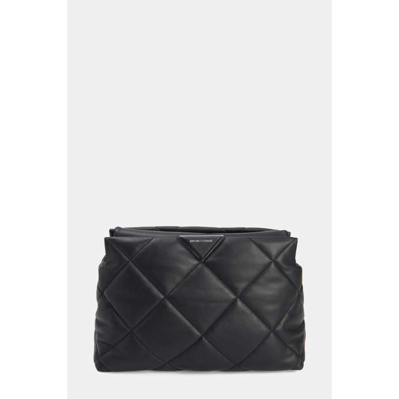 Emporio Armani BLACK QUILTED LEATHER BAG Emporio Armani BLACK QUILTED LEATHER BAG