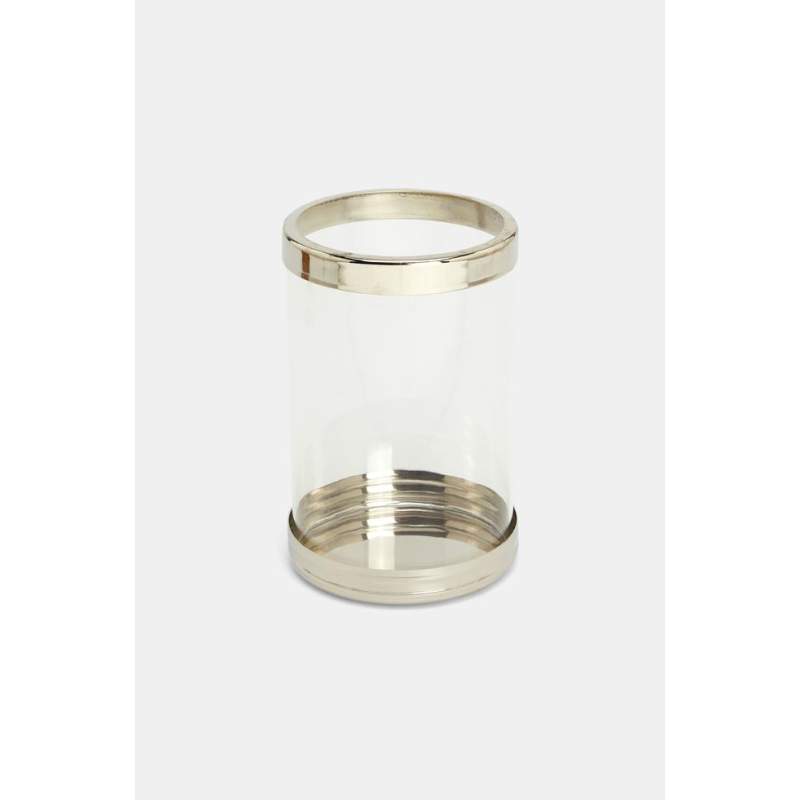 Vakko SILVER-GLASS CANDLE HOLDER