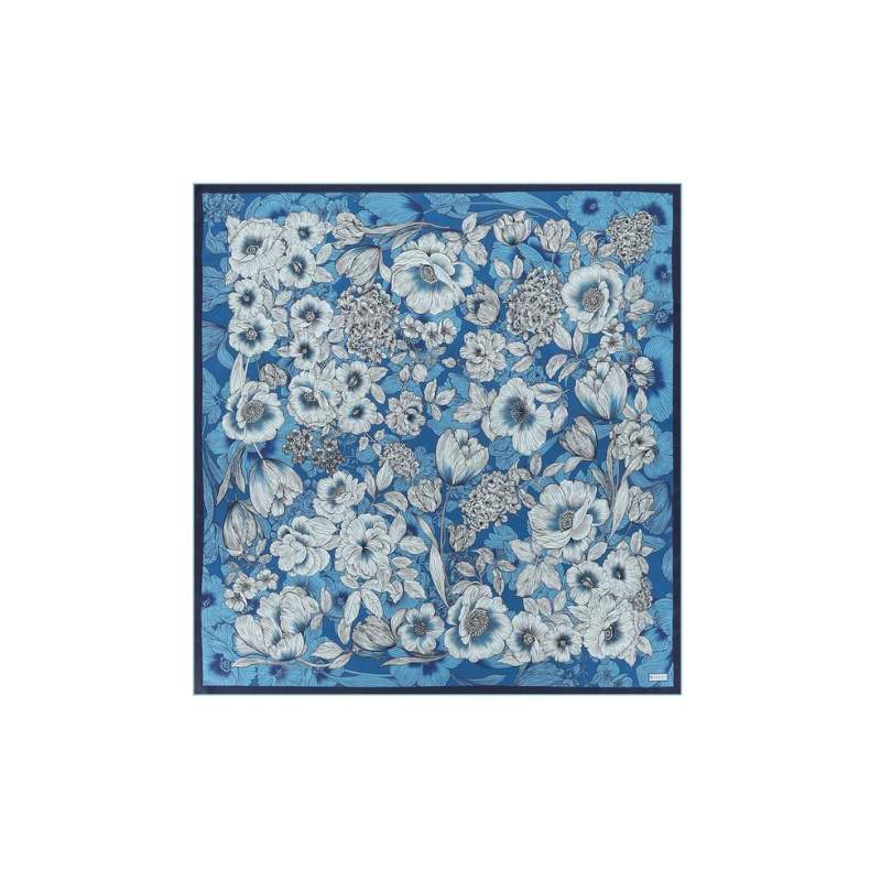 Vakko FLORAL PATTERNED SILK SCARF