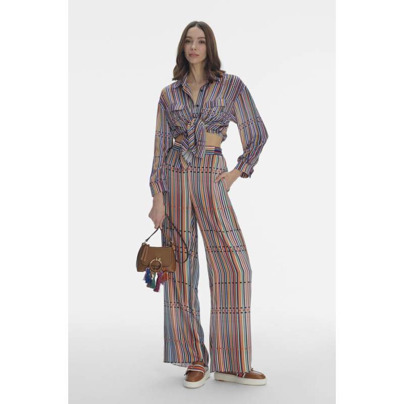 Jacquote MULTI-COLOUR STRIPED TROUSERS
