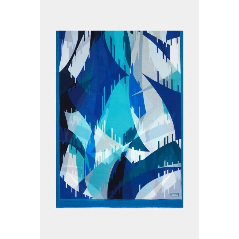 Vakko GEOMETRIC PATTERNED SHAWL