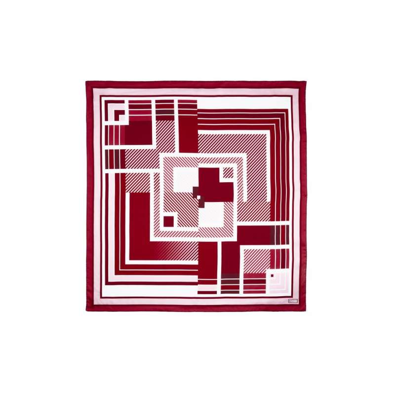 VAKKO GEOMETRIC PATTERNED SILK SCARF VAKKO GEOMETRIC PATTERNED SILK SCARF