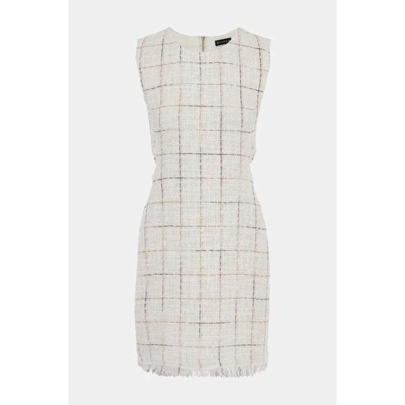 Vakko ECRU SLEEVE DRESS