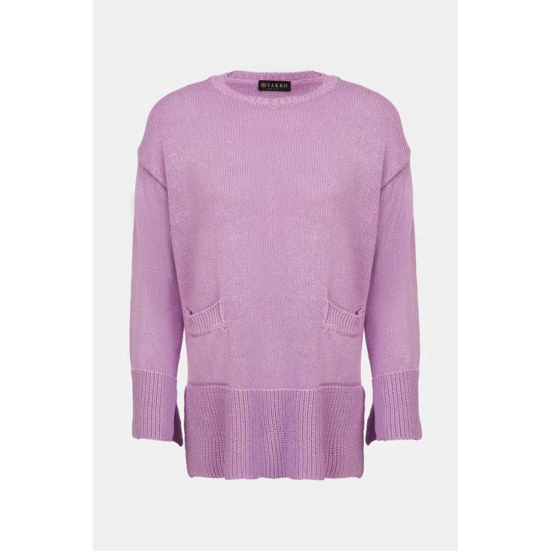 Vakko LILA POCKET DETAILED KNITWEAR Vakko LILA POCKET DETAILED KNITWEAR