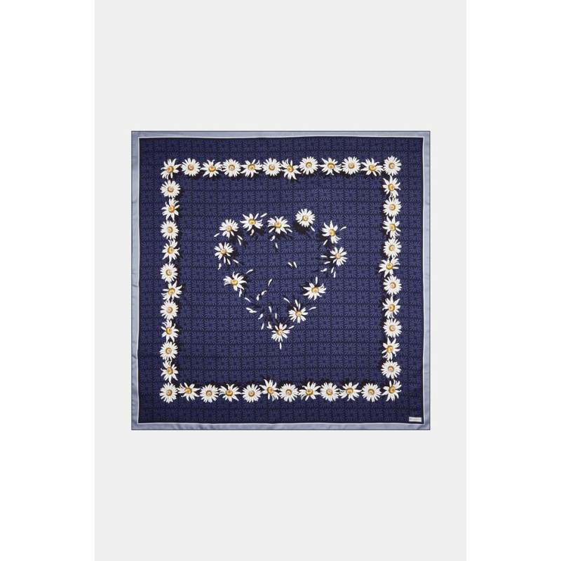 Vakko FLORAL PATTERNED SILK SCARF