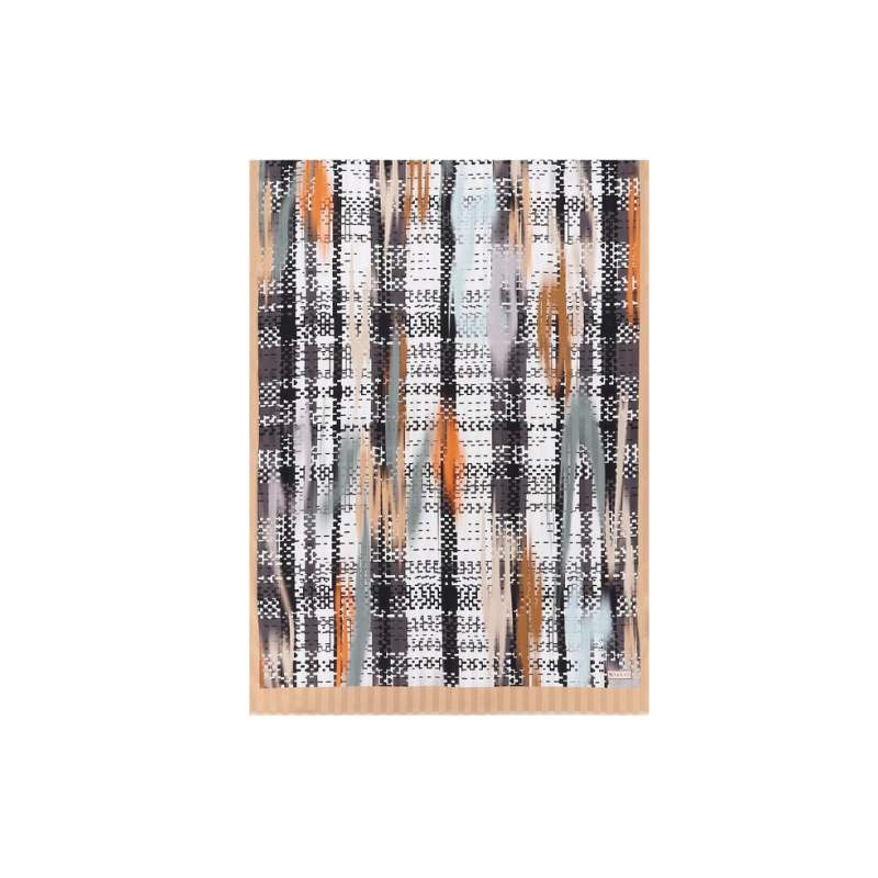 Vakko GEOMETRIC PATTERNED BARACCO SHAWL