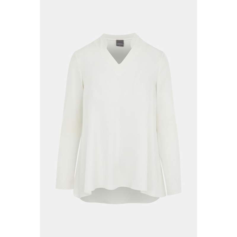 Lorena Antoniazzi ECRU V-NECK BLOUSE