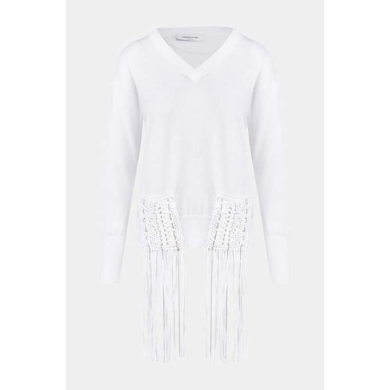 Fabiana Filippi WHITE KNIT DETAILED KNIT Fabiana Filippi WHITE KNIT DETAILED KNIT