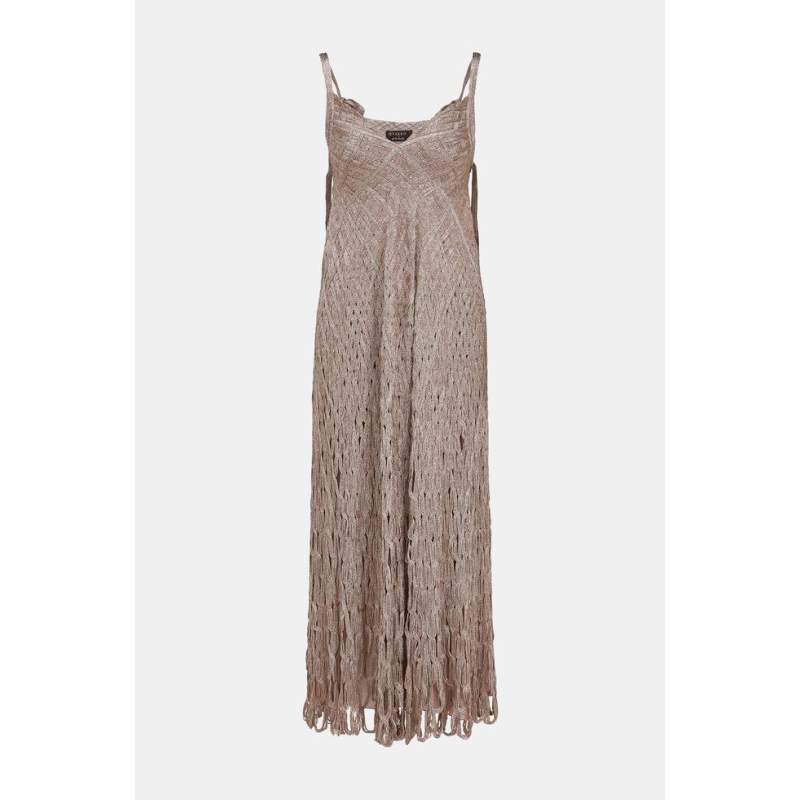 Vakko PUDRA MAXI KNITTED DRESS