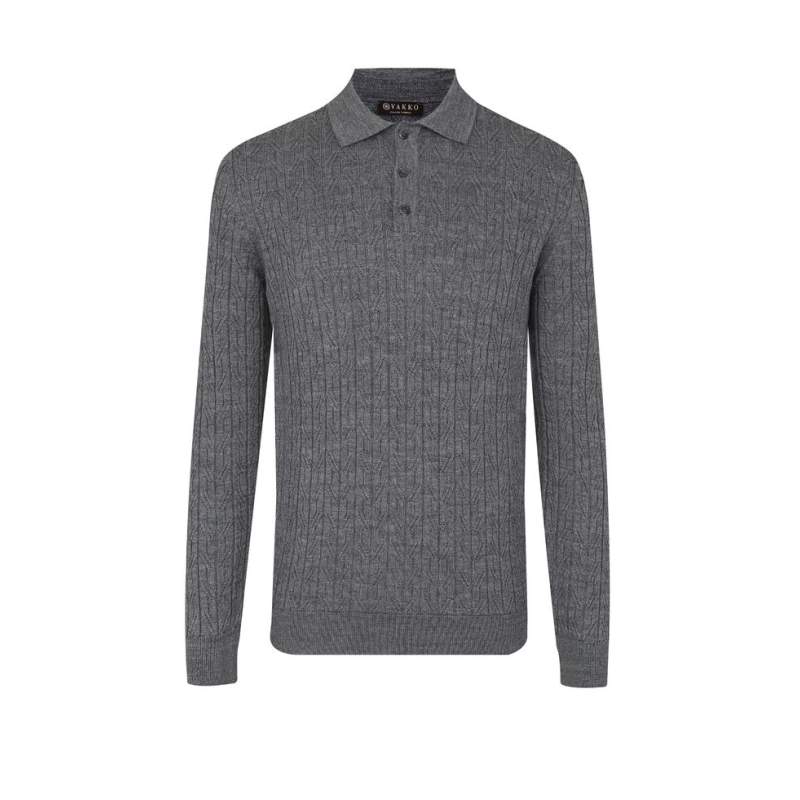 VAKKO GRAY KNITWEAR