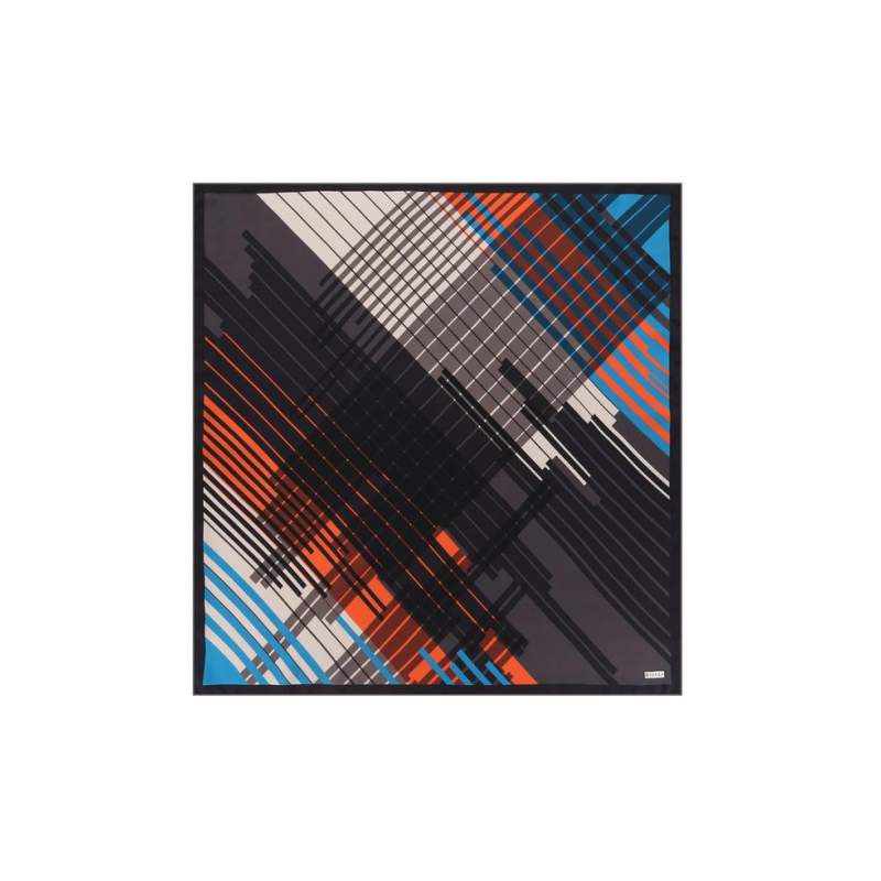 VAKKO GEOMETRIC PATTERNED SILK SCARF VAKKO GEOMETRIC PATTERNED SILK SCARF