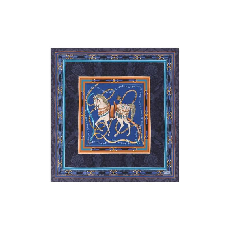 VAKKO ANIMAL PATTERNED SILK BANDANA