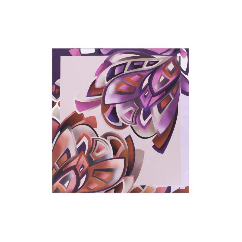 VAKKO FLORAL PATTERNED SILK SCARF