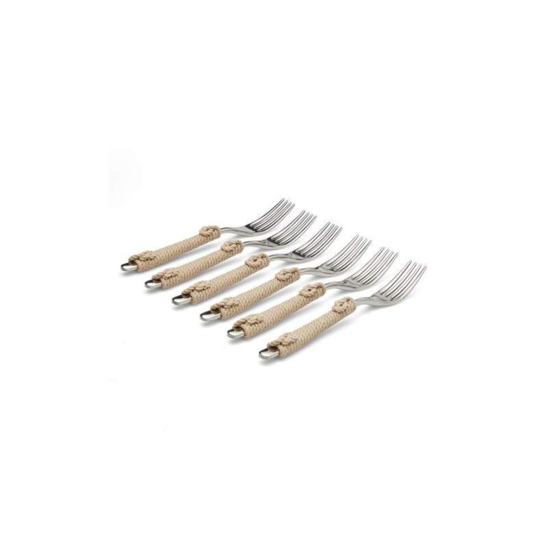 LOCATELLI ROPE PATTERNED 6 FRUIT FORK