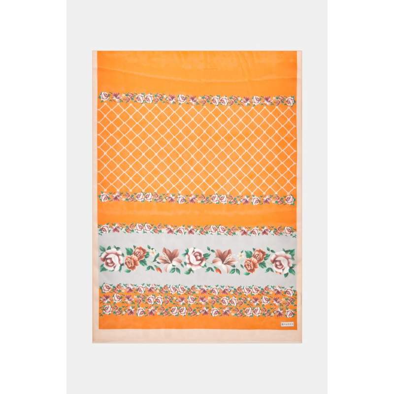 Vakko FLORAL PATTERNED VOUL SHAWL