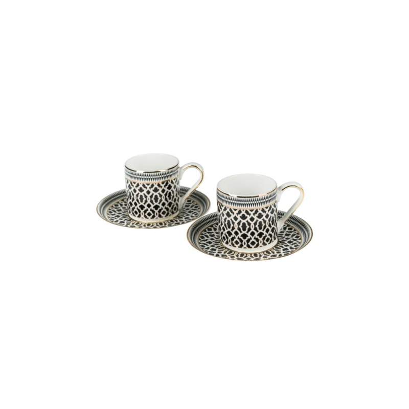 VAKKO 2-PIECE PORCELAIN COFFEE CUP SET