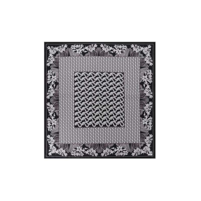 VAKKO FLORAL PATTERNED SILK SCARF