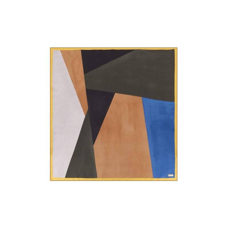 VAKKO GEOMETRIC PATTERNED SILK SCARF VAKKO GEOMETRIC PATTERNED SILK SCARF