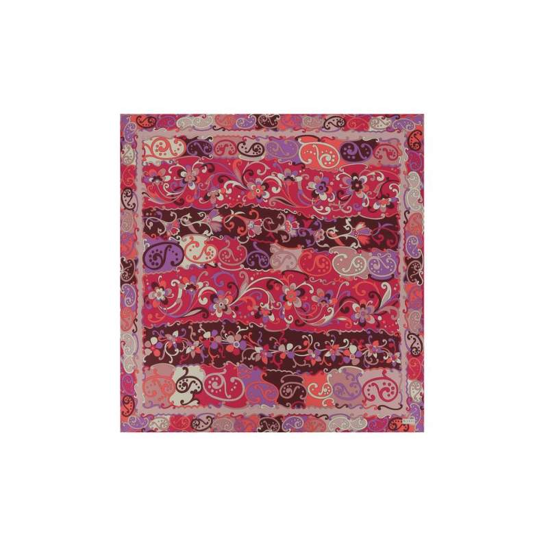 VAKKO FLORAL PATTERNED SILK SCARF