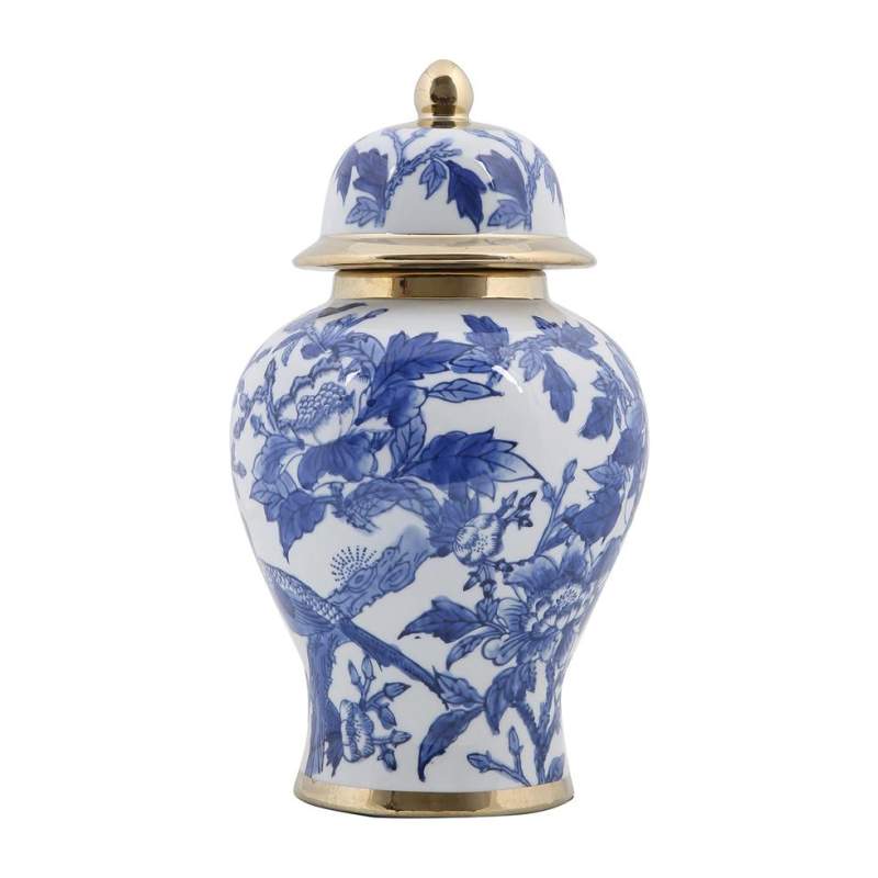 VAKKO BLEU BLANC VASE