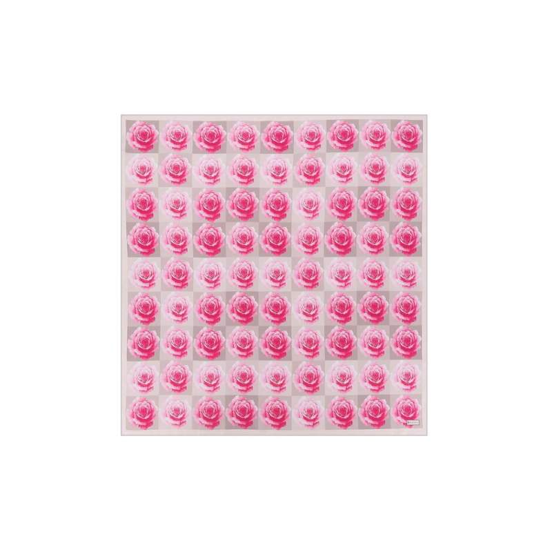 VAKKO FLORAL PATTERNED SILK SCARF