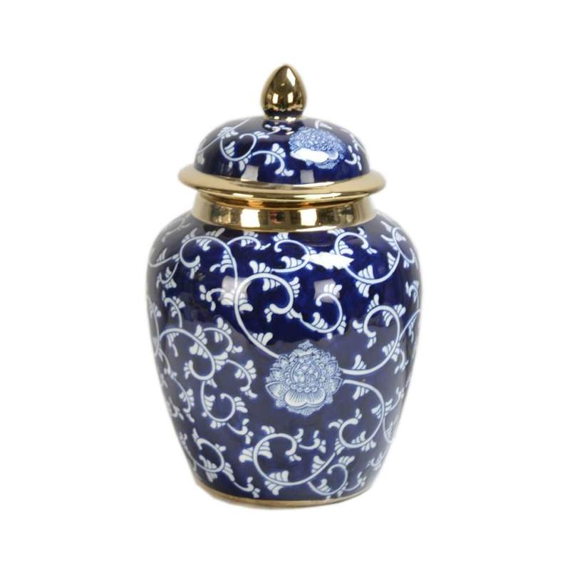 VAKKO BLEU BLANC VASE