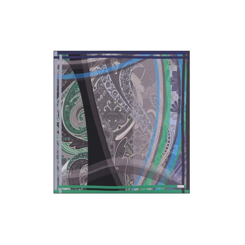 VAKKO PATTERNED SILK BANDANA VAKKO PATTERNED SILK BANDANA