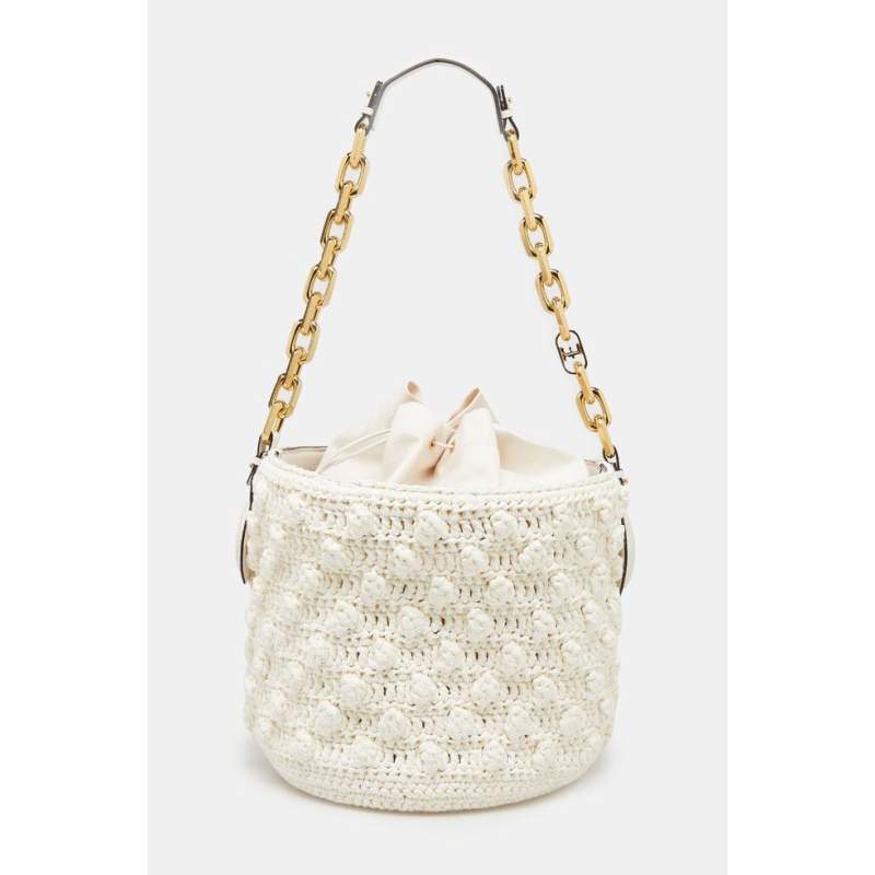 Ermanno Scervino WHITE KNITTED BAG Ermanno Scervino WHITE KNITTED BAG