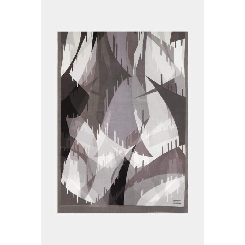 Vakko GEOMETRIC PATTERNED SHAWL