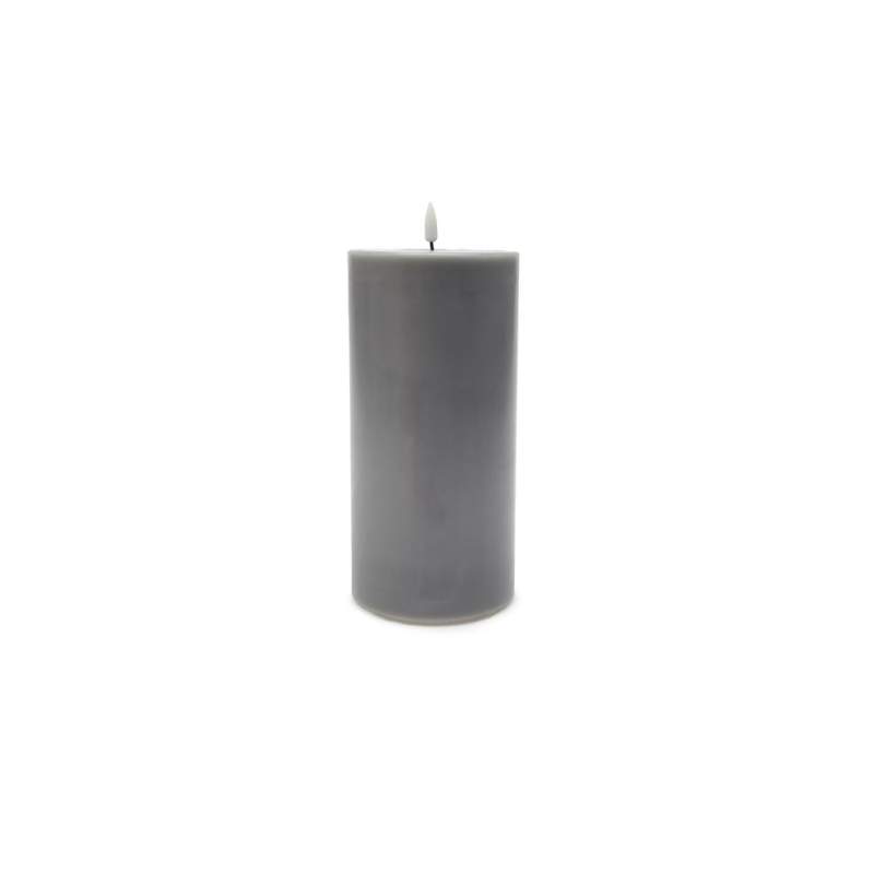 Vakko LED LIGHTED GRAY CANDLE