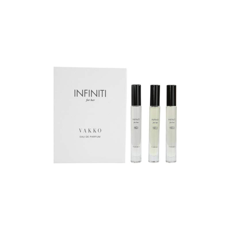 VAKKO INFINITI FOR HER TRAVEL SET OF 3 10 ML