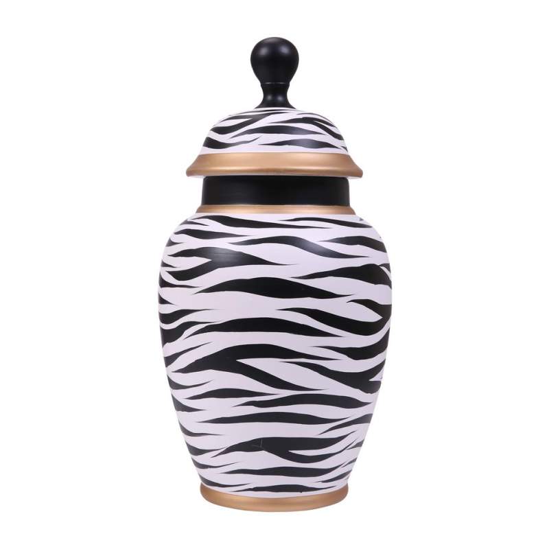 VAKKO ZEBRA PATTERNED VASE