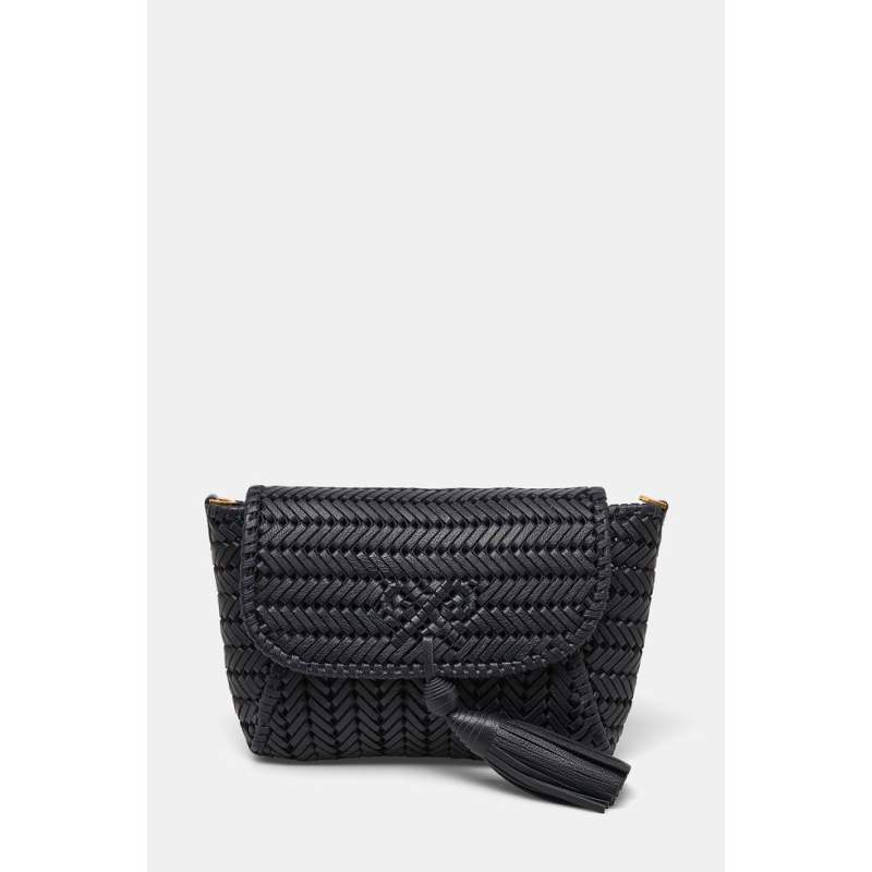 Anya Hindmarch NAVY BLUE KNITTED LEATHER BAG Anya Hindmarch NAVY BLUE KNITTED LEATHER BAG