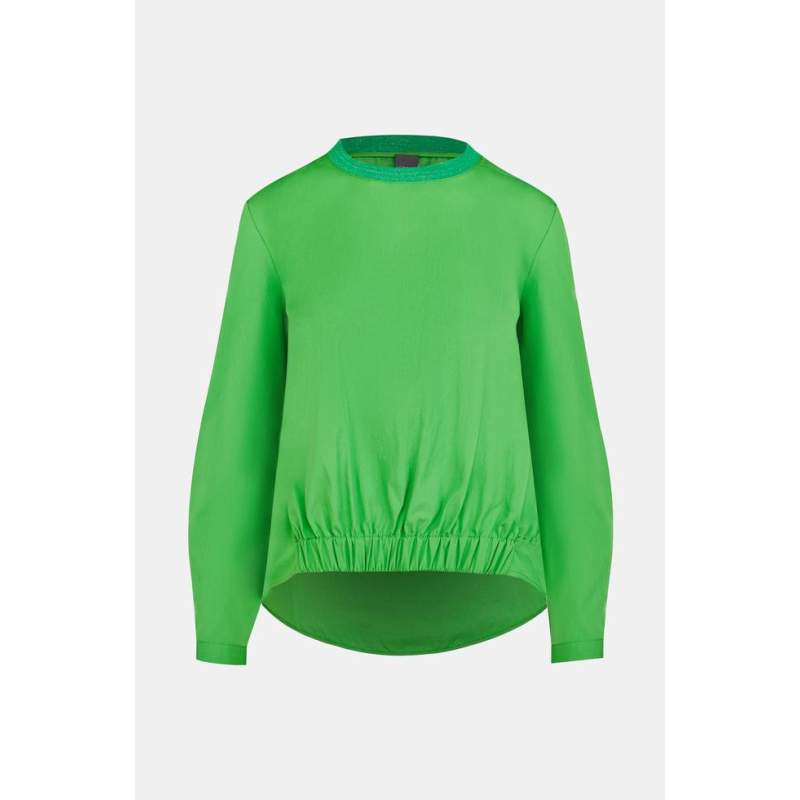 Lorena Antoniazzi GREEN SHIRT DETAILED BLOUSE