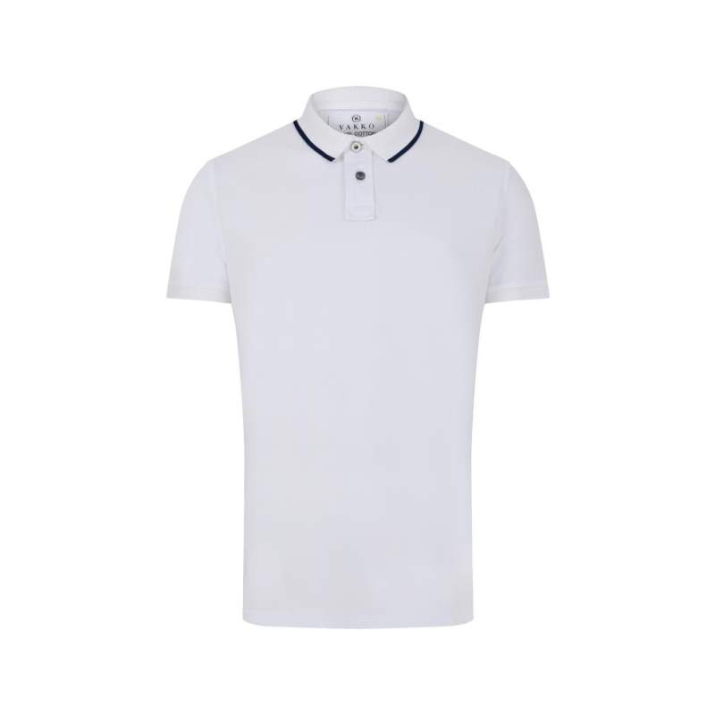 VAKKO POLO COLLAR SHORT SLEEVE T-SHIRT