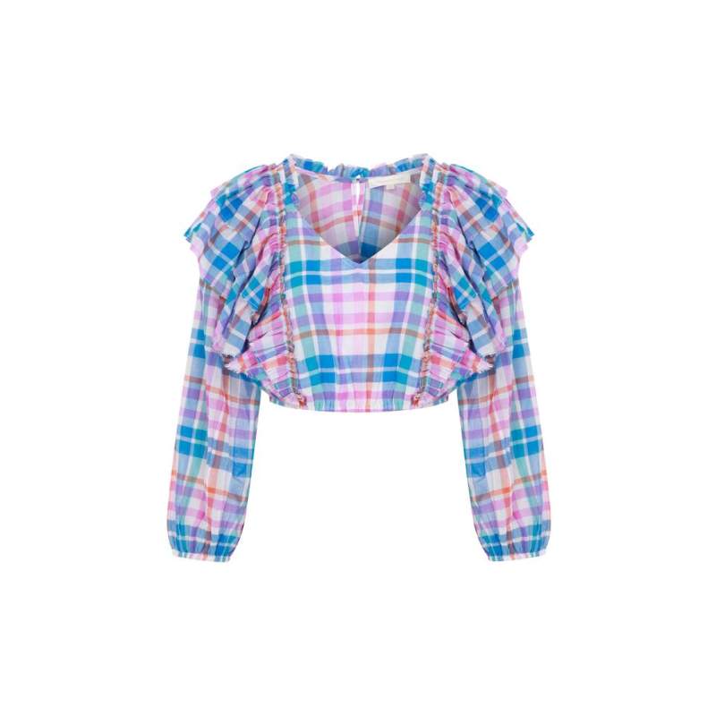 LOVE SHACK FANCY PATTERNED BLOUSE